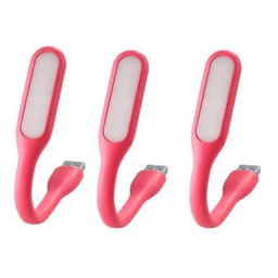 Lot De 2 Veilleuses/Lampe Led Usb Flexible Rose