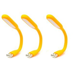 Lot De 3 Lampes Led Usb Flexible- Jaune