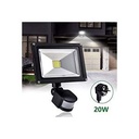 Projecteur LED 20W Anti Intrusion + Détecteur De Mouvement