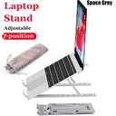 Support De Support Réglable Pliable En Métal Pour Ordinateur Portable Gris Sidéral