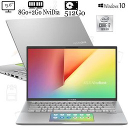 Asus S432F - 512Go SSD - 8Go + 2Go Nvidia - 14" - Core I7 - Win10 - Gris - Garantie 6 Mois