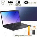 Asus Vivobook E410M - 128Go - 4Go - 14'' - Win10 - Bleu - Garantie 6 Mois - Disque Dur 1To Offert