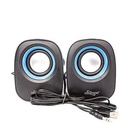 Enceinte Haut Parleur - Pour Ordinateur - Noir/Bleu/Rouge - Tech Com