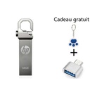 Hp Clé USB - 32G + Adaptateur OTG + Porte-clés - Argent