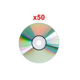 50 CD-R Vierges - 700MB 80min 56X - Gris