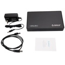 Orico Boitier Externe USB 3.0 Pour Disques SATA 3.5" Et 2.5" - Noir