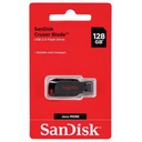 SanDisk Clé USB - 128GB - Noir - Cruzer Blade
