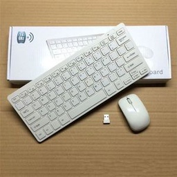 Mini Clavier AZERTY  Sans Fil + Souris Optique Sans Fil + 1 Adaptateur OTG Offert - Haute Qualité