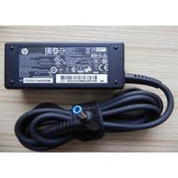 Hp Chargeur Compatible PC - 19,5V - 2.31A (4530) Bout Bleu  + Câble De Raccordement Tripolaire - Noir