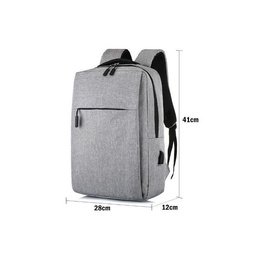 Sacs ,Sac A Dos Pour Ordinateur - 15.6 Pouces - 2 Poches Externes - Gris