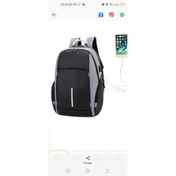 Sac A Dos A Port USB - Noir