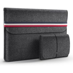 Housses Pour Ordinateur Portable 15.4-15.6 Inch,vec étui De Rangement Et Tapis De Souris, Gris Foncé