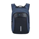 Sac A Dos De Grande Capacité Design A Chargement Par Le Côté - Bleu/Noir