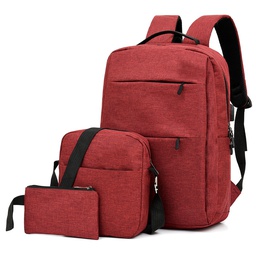 Sac à Dos élève 3 En 1 Cartable Enfant Fille/ Garçon CM Collège Lycée/bureau - Rouge