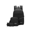 LOT DE 3 PIÈCES - SAC À DOS + SAC + ÉTUI