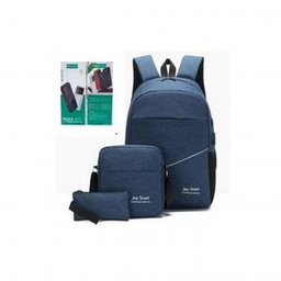 Sac A Dos à Port Usb + Sac A Bandoulière + Pochette + Power Bank De 20000 Mah