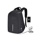 Sac A Dos Intelligent Avec USB Port - Antivol - Résistant A L'eau Compatible PC - Noir