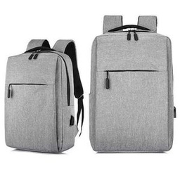 Sac A Dos - Rangement D'ordinateur - Port USB - Noir/Gris