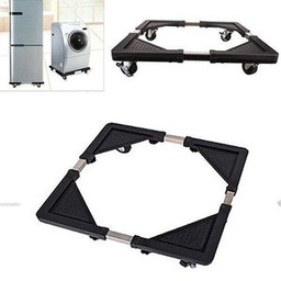 Support Mobile De Réfrigérateur Et De Machine À Laver - Noir