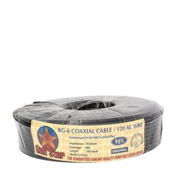 Gulf Star Câble COAXIAL RG6 - Noir