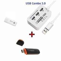 HUB USB  +Clé Internet + Clé USB