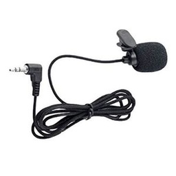 Mini Microphone à Cravate Portable YW-001 Avec Pince Et Jack 3,5 Mm - Noir