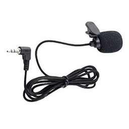Mini Microphone à Cravate Portable YW-001 Avec Pince Et Jack 3,5 Mm - Noir