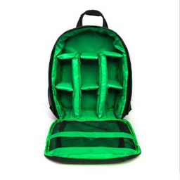 Sac Photo DSLR Antichoc Sac à Dos Caméscope Professionnel --Intérieur Vert