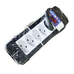 Rallonge Multiprise Unik 5 Prises - Blanc/Noir