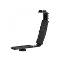 Support  L-Shape  Avec 2 Griffes Pour Flash Vidéo, Appareil Photo - Stabilisateur Video - NOIR
