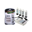 4 Piles Rechargeables +Chargeurs De Piles Rechargeables