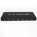 SWITCH HDMI 5 Entrées 1 Sortie 3D Full HD  Avec Télécommande Et Câble D'alimentation