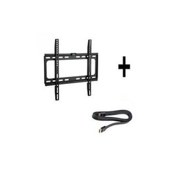 Support Mural TV 32 - 60 " Avec Cable HDMI HDTV Haute Vitesse - Noir