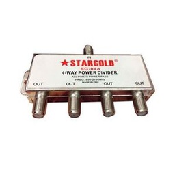 Stargold Répartiteur TV- 1Entrée - 4Sorties -Gris