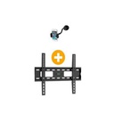 Support Mural - TV - 14 à 42 Pouces + Support Smartphone  - Multicolore