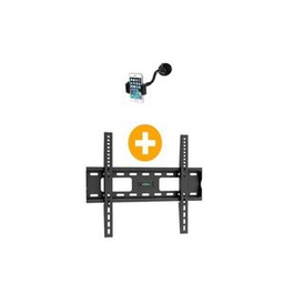 Support Mural - TV - 14 à 42 Pouces + Support Smartphone  - Multicolore