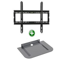 Support Mural TV Ecran Plat - 26 A 55 Pouces - Noir