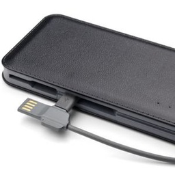 Power BANK AVEC ADAPTEUR IPHONE/IPAD - GRAND 12000 MAh (45100) - SIMILICUIR