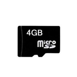 Carte Mémoire Micro SD 4 Gb - Garantie 1 Mois-noir