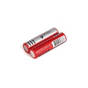 2Piles Rechargeables 18650 3,7V 2000MAh Lithium - ROUGE
