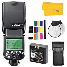 Godox V860ii-C Kit Flash Speedlite Flash Pour Nikon  DSLR (Wireless Système De X, écran LCD) Noir
