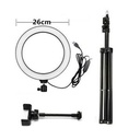 Ring Light Avec Trépied 2.1m - Noir