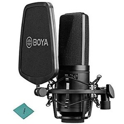 Boya BY-M1000 Microphone à Condensateur Professionnel Prise En Charge Du Kit Micro Cardioïde/Omnidirectionnel/Bidirectionnel Pour Enregistrement Vocal De Podcaster Home Studio Singer Vocals