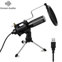 GREEN AUDIO Microphone USB Professionnel à Condensateur Avec Trépied Pour PC Enregistrement En Direct Gaming