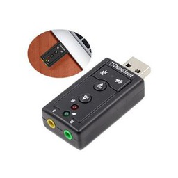 Carte De Son - Adaptateur De Carte USB Vers Casque 3,5 Mm - Noir