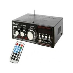 Amplificateur De Puissance Audio Stéréo HiFi Avec Télécommande - Noir
