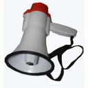 Mégaphone Clé USB Batterie Blanc/Orange