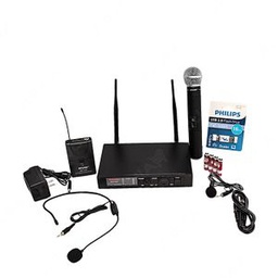 Shure Micro Baladeur A Haute Portée 300 M UHF Professionnel + Casque - SM-1000 - Noir