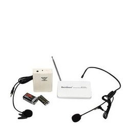 Casque &amp; Cravate Microphone Sans Fil - Blanc