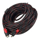 Câble HDMI - Rouge Noir 10.Mètres